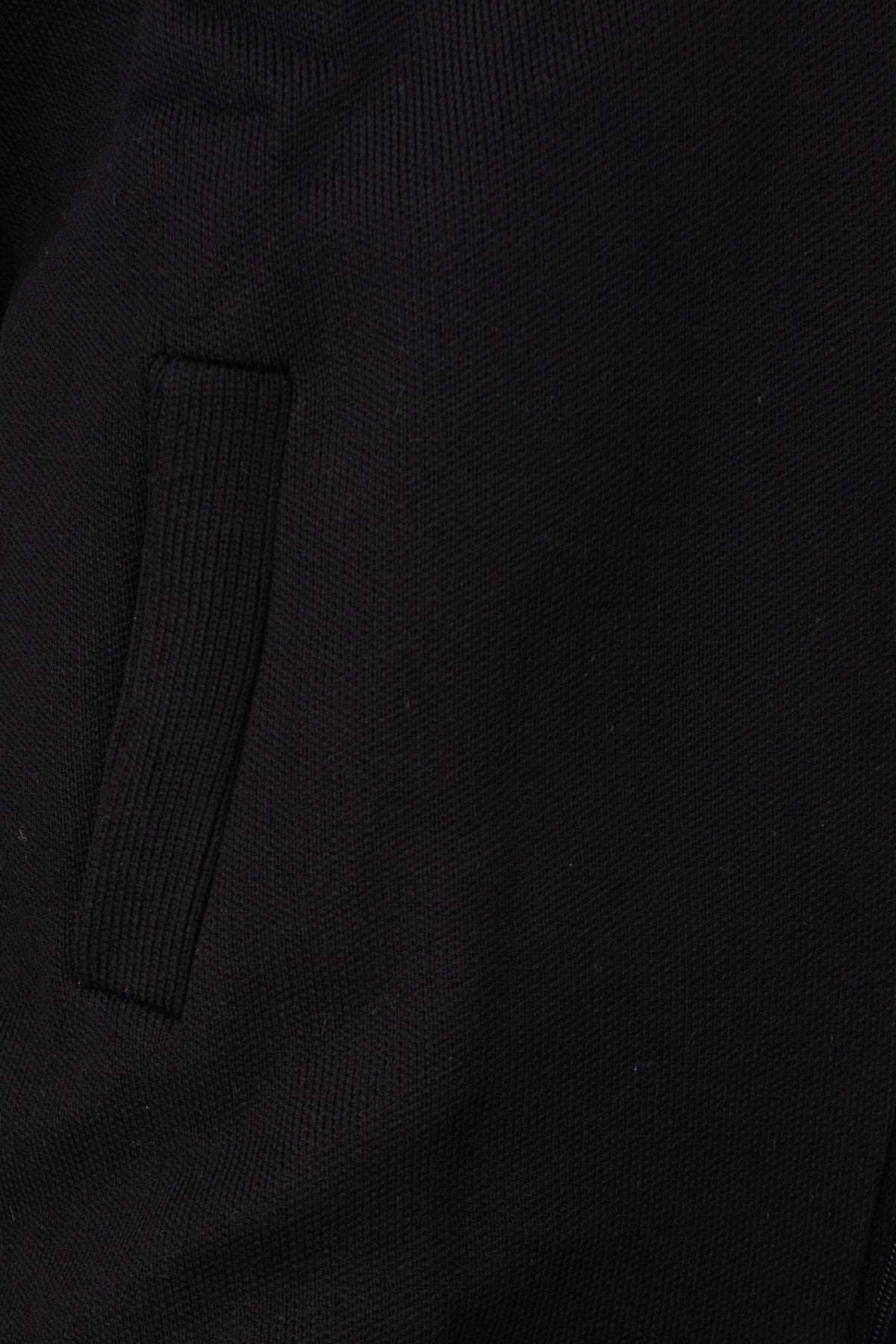 Erkek Kışlık Kalın Çelik Örme Triko Hırka KendindenMotifli Astarlı Fermuarlı Cepli HakimYaka